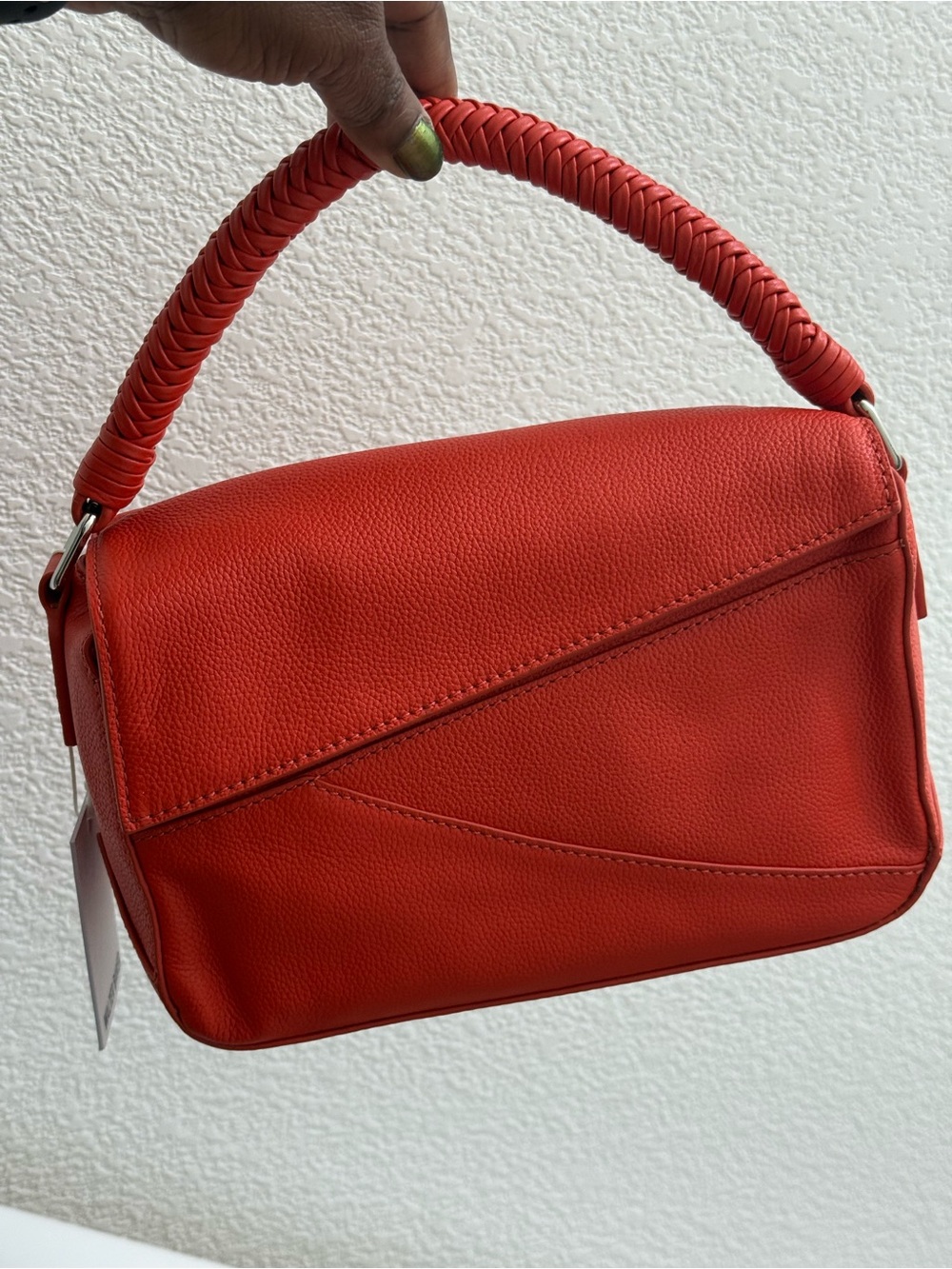 Walter Baker Orange Woven-Handle Shoulder Bag NWT